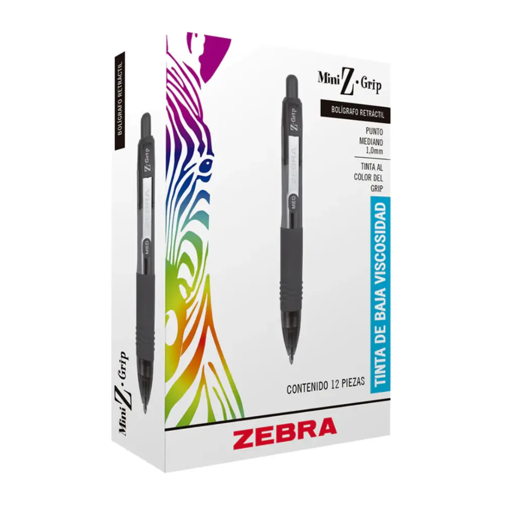 BOLIGRAFO ZEBRA 7907 MINI Z-GRIP NEGRO