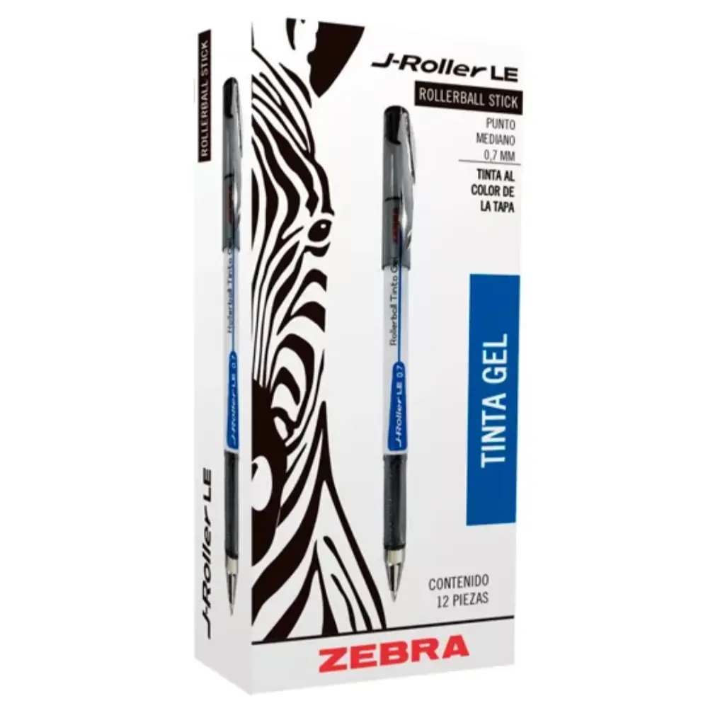 BOLIGRAFO GEL J. ROLLER ZEBRA 8000-LE P/M NEGRO