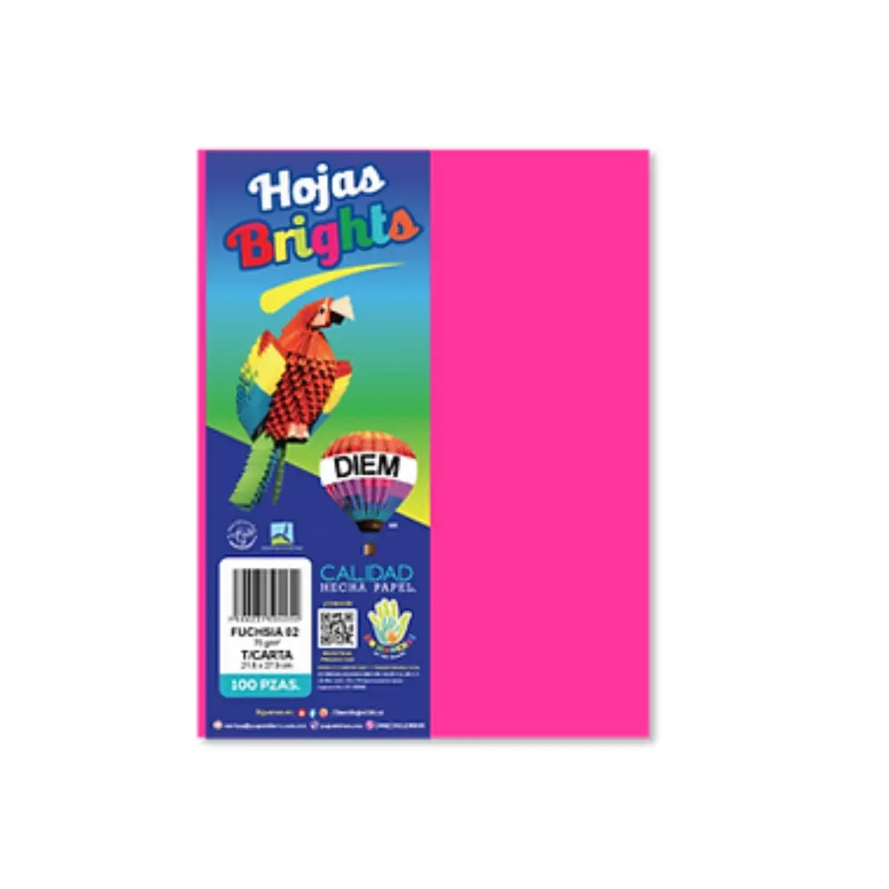 PAPEL DIEM CARTA BRIGHTS PTE. C/100 02 FIUSHIA