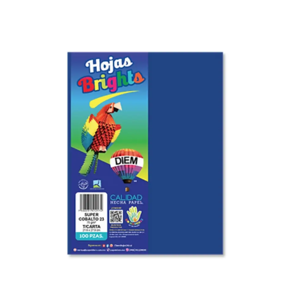 PAPEL DIEM CARTA BRIGHTS PTE. C/100 23 SUPER COBALTO