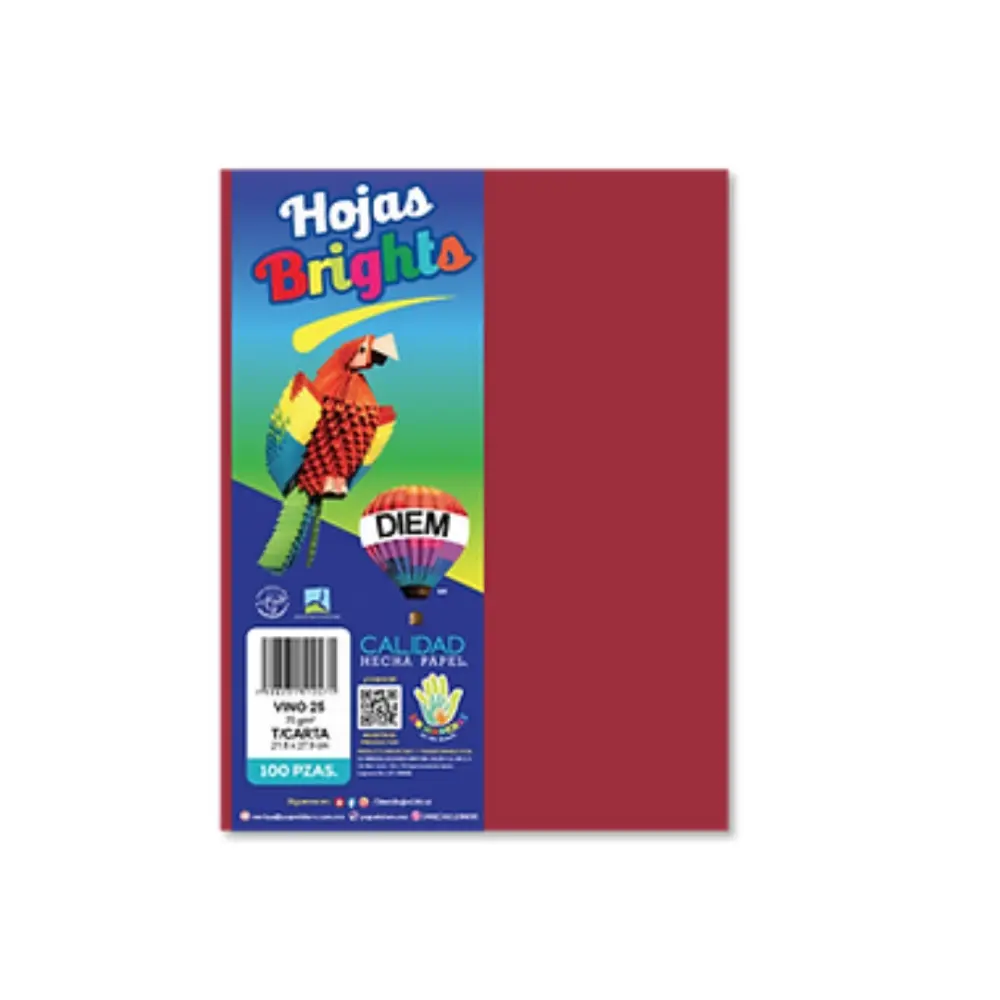 PAPEL DIEM CARTA BRIGHTS PTE. C/100 25 VINO