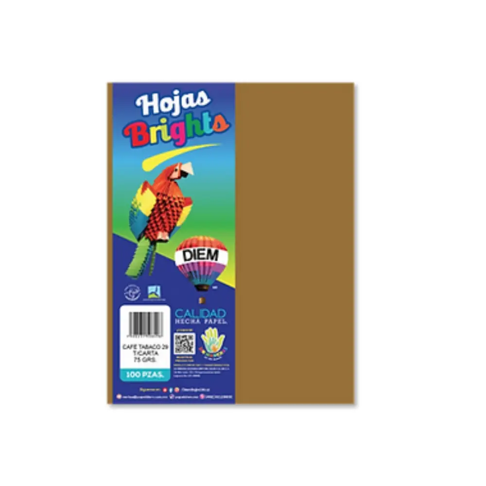 PAPEL DIEM CARTA BRIGHTS PTE. C/100 29 CAFE TABACO