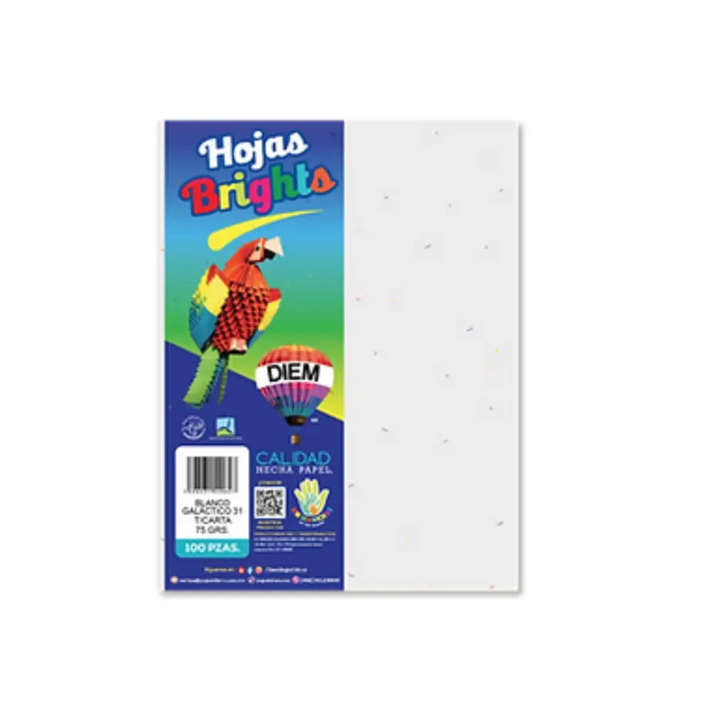 PAPEL DIEM CARTA BRIGHTS PTE. C/100 31 BLANCO GALACTICO