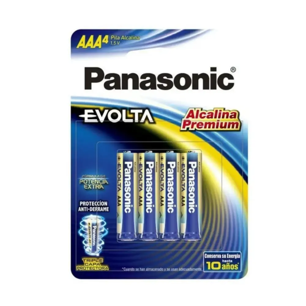 PILA ALCALINA PANASONIC EVOLTA AAA C/4 PZAS.