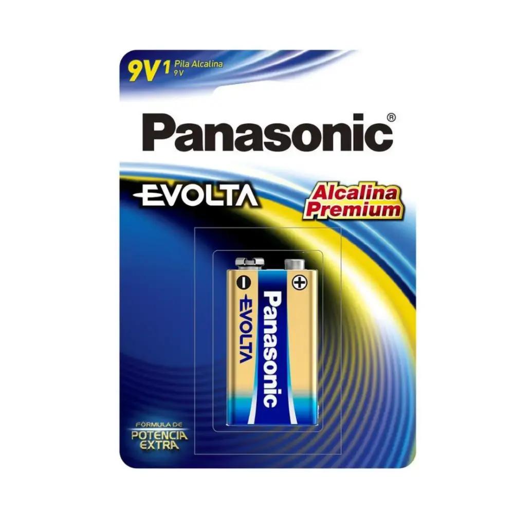 PILA ALCALINA PANASONIC EVOLTA 9V C/1 PZA.