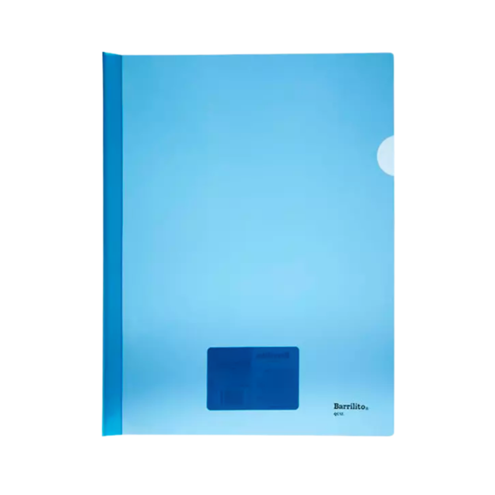 FOLDER BARRILITO C/COSTILLA QC1Z AZUL PTE. C/12 PZ