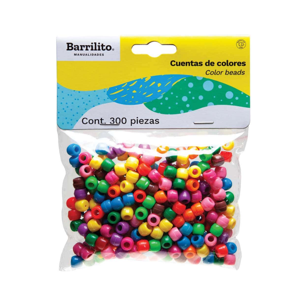 CUENTAS  DE COLOR BARRILITO CC300 PTE C/300