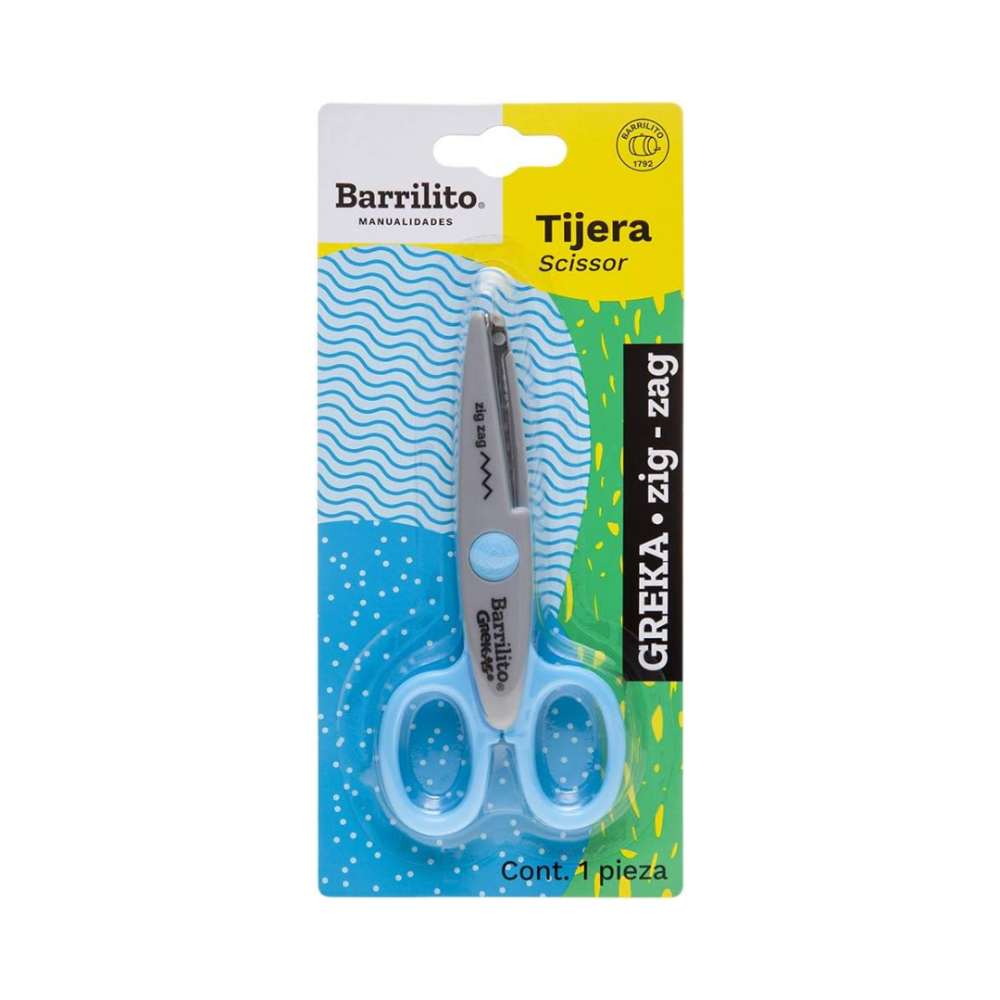 TIJERA BARRILITO GREKA 1 ZIG ZAG