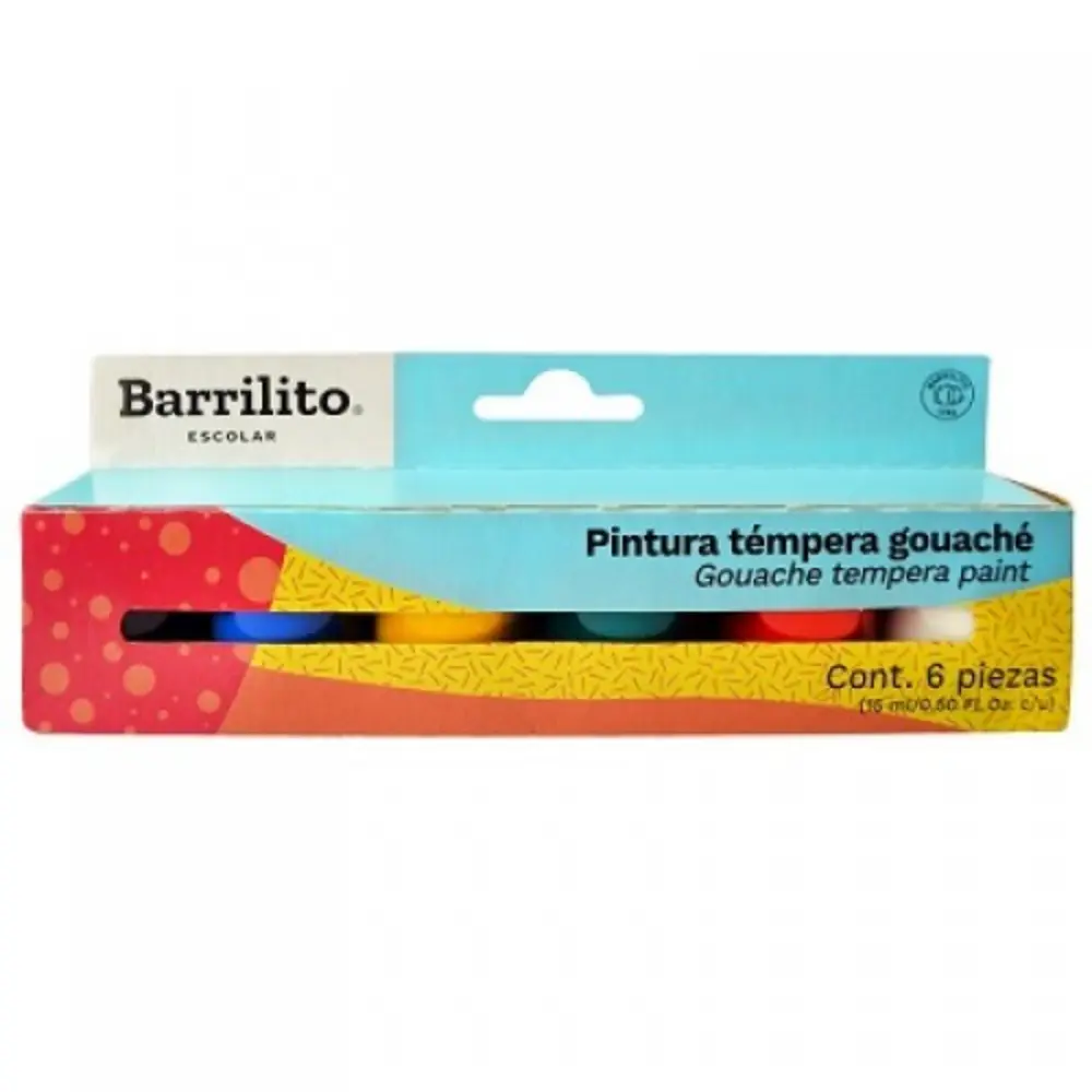 PINTURA BARRILITO 6MIX CARTEL 15 ML. PTE. C/6 COLORES