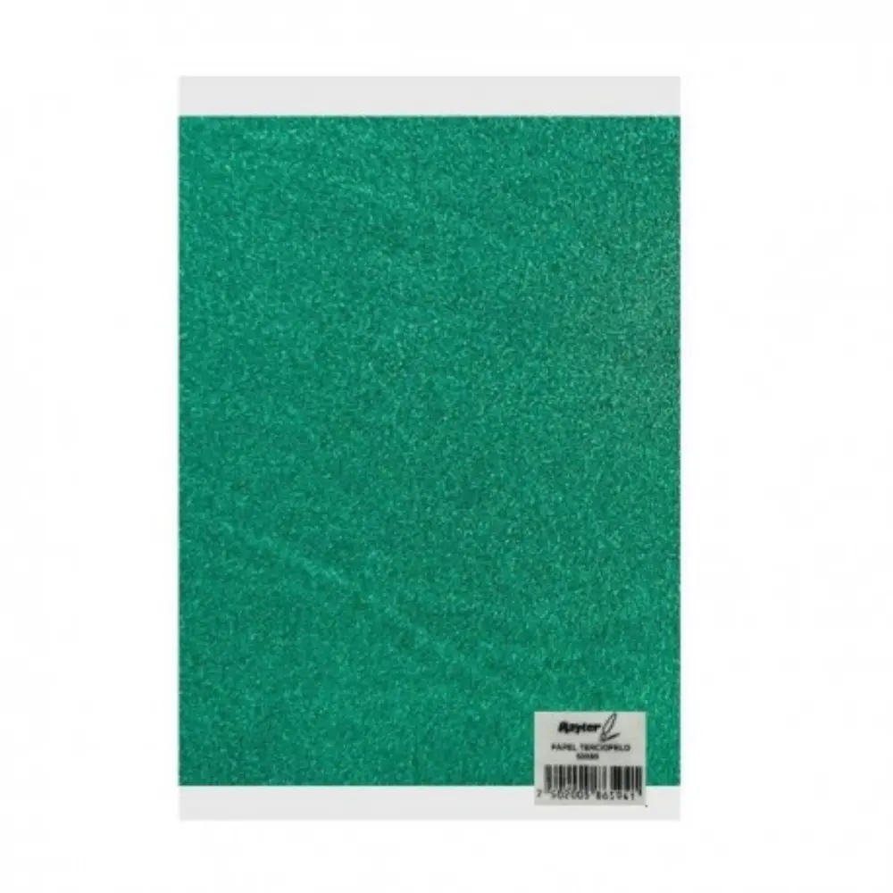 PAPEL TERCIOPELO 45X60 VERDE BANDERA PTE. C/10