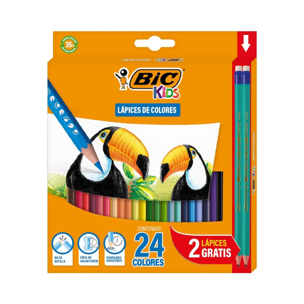 COLORES BIC EVOLUTION C/24 PZAS