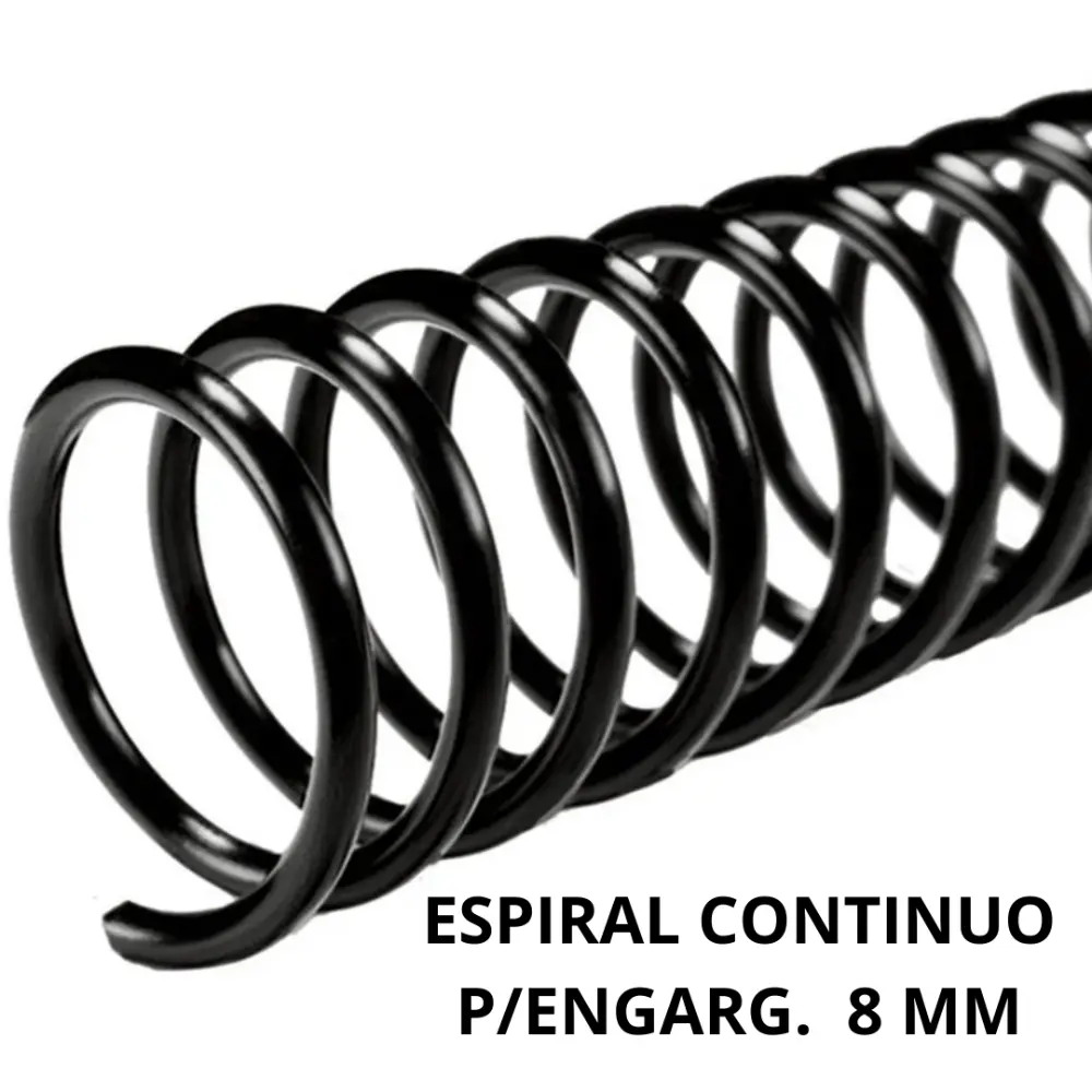 ESPIRAL CONTINUO P/ENGARG.  8 MM PTE. C/25