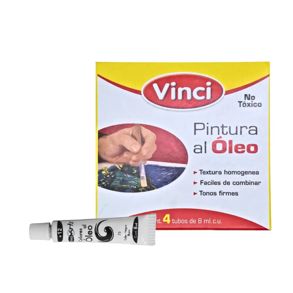 PINTURA VINCI OLEO 8CC #73 NEGRO BU