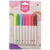 MARCADOR PERMANENTE KIUT P/FINO PTE. C/8 PZAS.