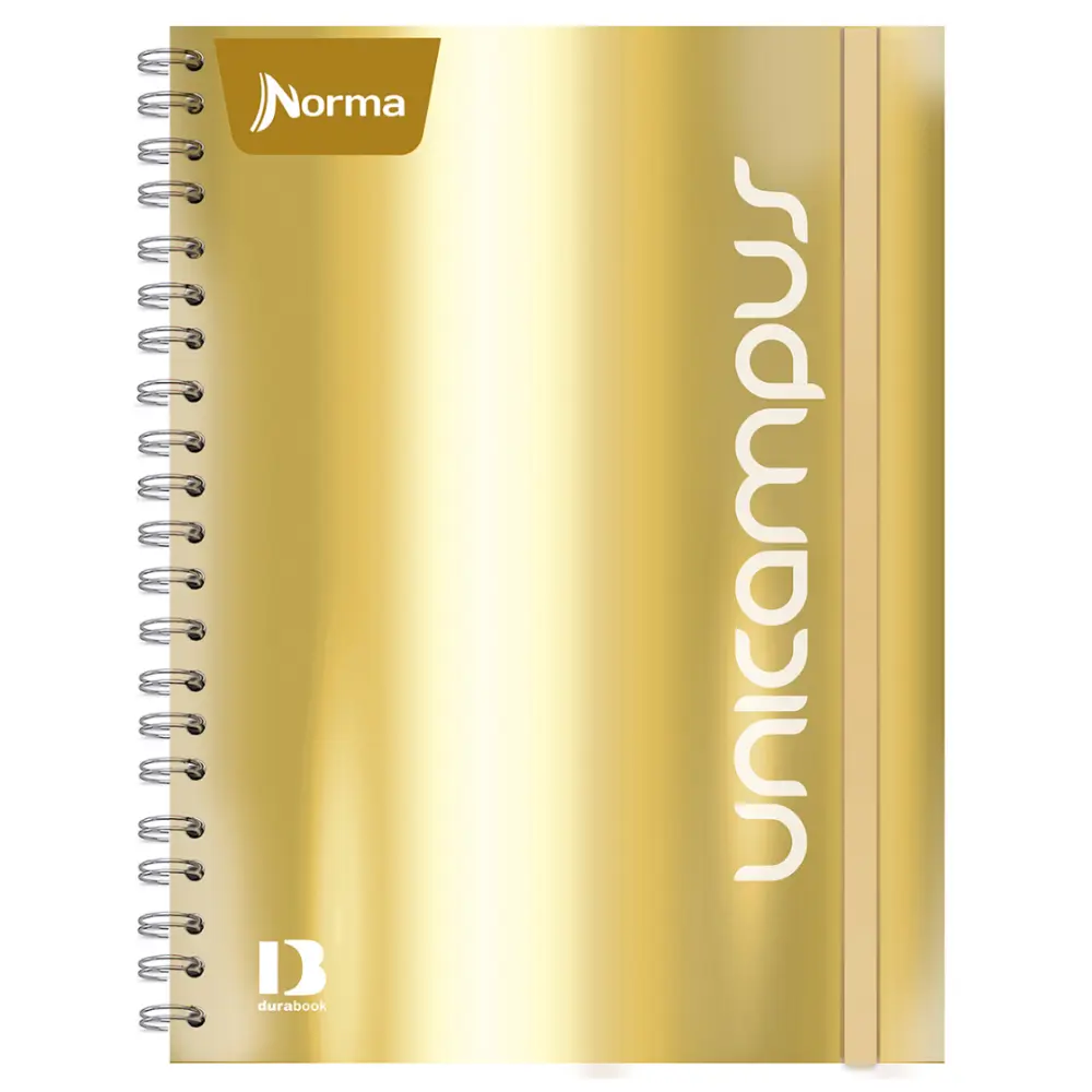 CUADERNO PROFESIONAL NORMA UNICAMPUS METALIZADO 160 H. RAYA