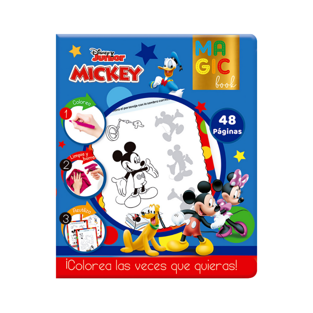 LIBRO P/COLOREAR MAGICO U-PAK DISNEY MICKEY
