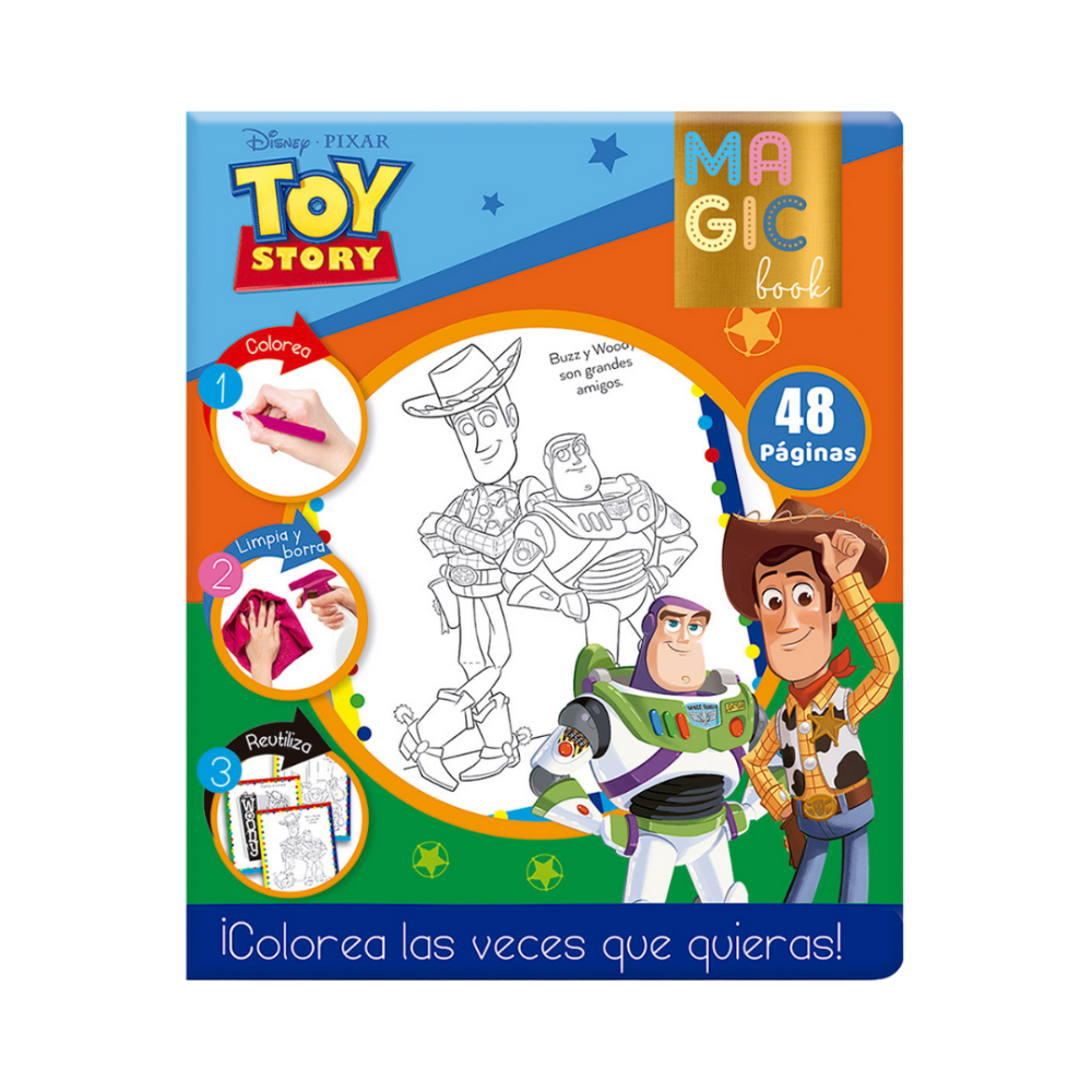 LIBRO P/COLOREAR MAGICO U-PAK DISNEY TOY STORY