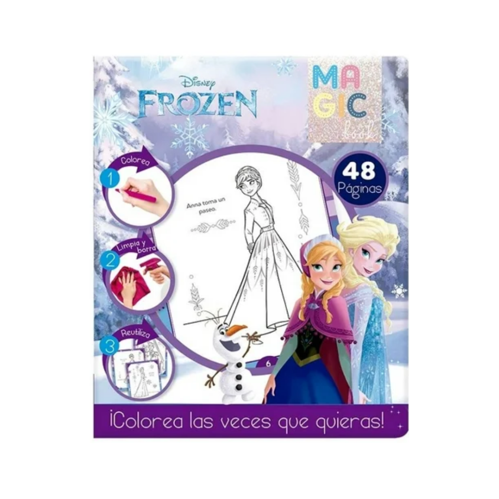 LIBRO P/COLOREAR MAGICO U-PAK DISNEY FROZEN
