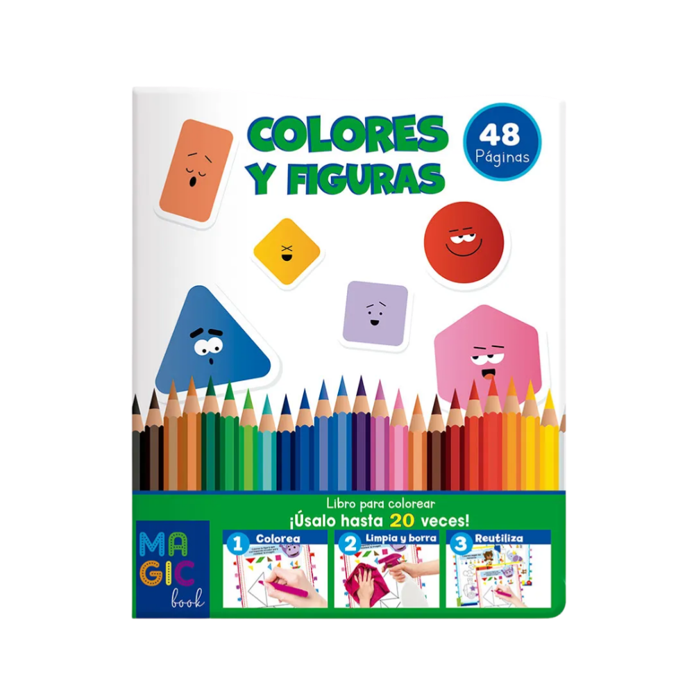 LIBRO P/COLOREAR MAGICO U-PAK COLORES Y FIGURAS