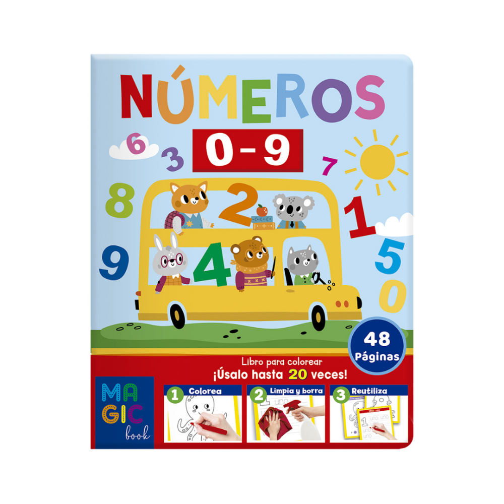 LIBRO P/COLOREAR MAGICO U-PAK LOS NUMEROS