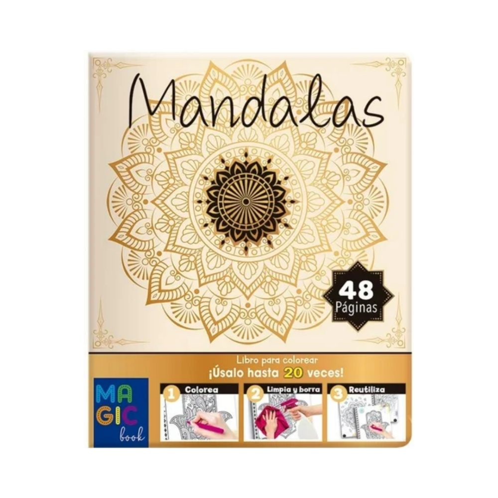 LIBRO P/COLOREAR MAGICO U-PAK MANDALAS