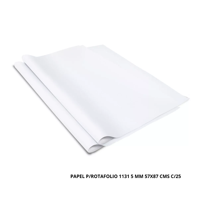 PAPEL P/ROTAFOLIO 1131 5 MM 57X87 CMS C/25