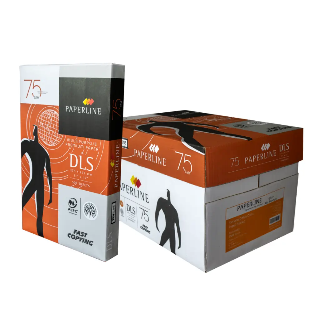 HOJA BOND PAPERLINE DOBLE CARTA 37 KG. PTE. C/500 PZAS.