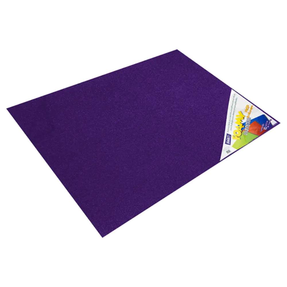 FOAMY DIAMANTADO SAIRA 43X56 CMS. PTE. C/10 14 MORADO