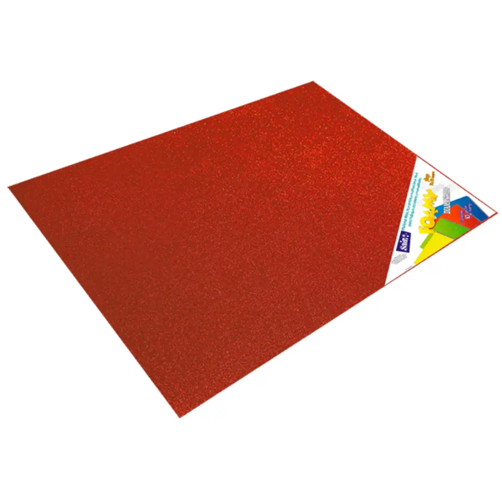 FOAMY DIAMANTADO SAIRA 43X56 CMS. PTE. C/10 21 ROJO ESCARL