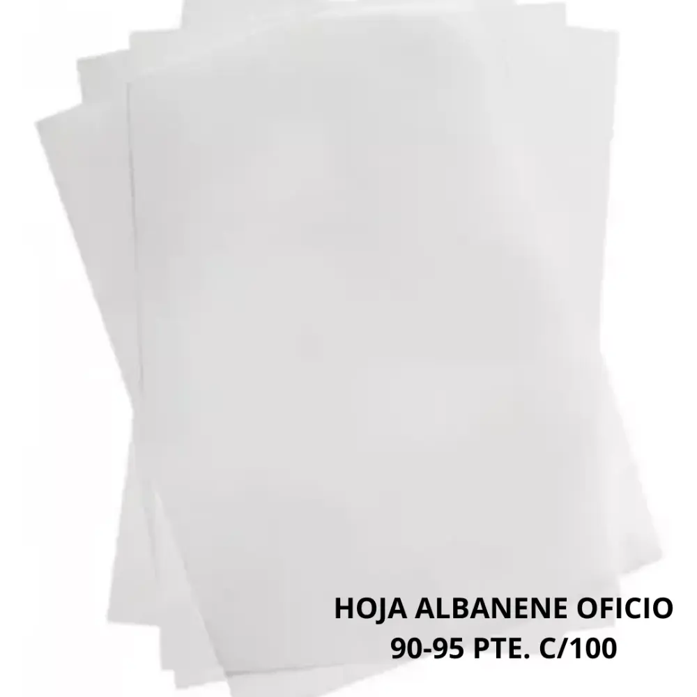 HOJA ALBANENE OFICIO SAIRA 90-95 PTE. C/100
