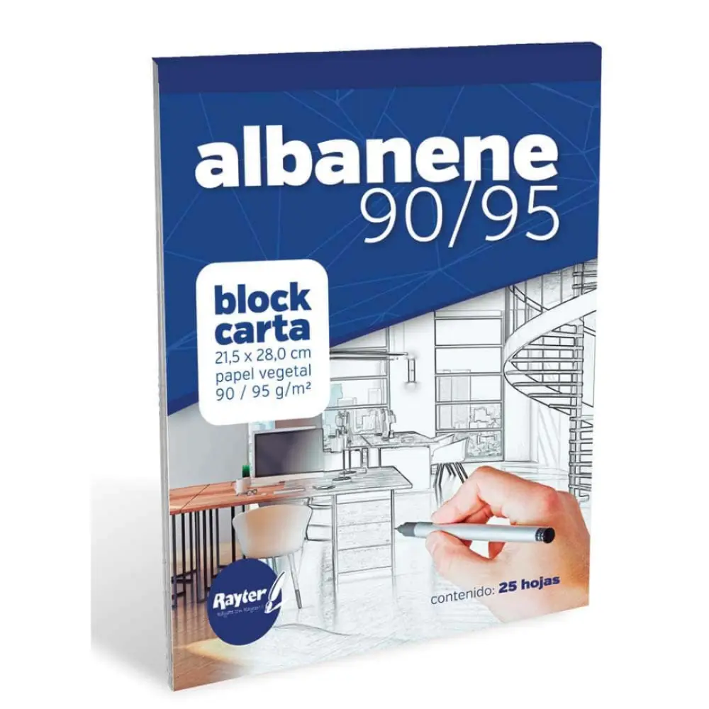 BLOCK ALBANENE CARTA SAIRA 90-95 C/25 HJS.