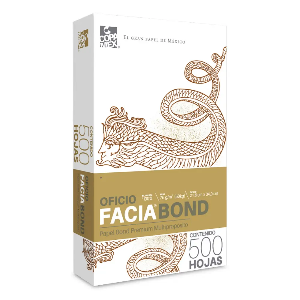 PAPEL FACIA BOND OFICIO PTE. C/500 PZAS.