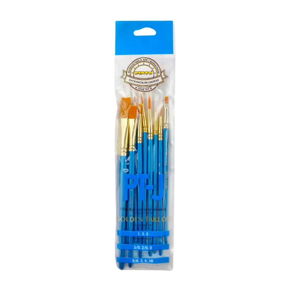 SET PINCEL PINTO TAKLON DORADO MULTIUSOS - PTJ