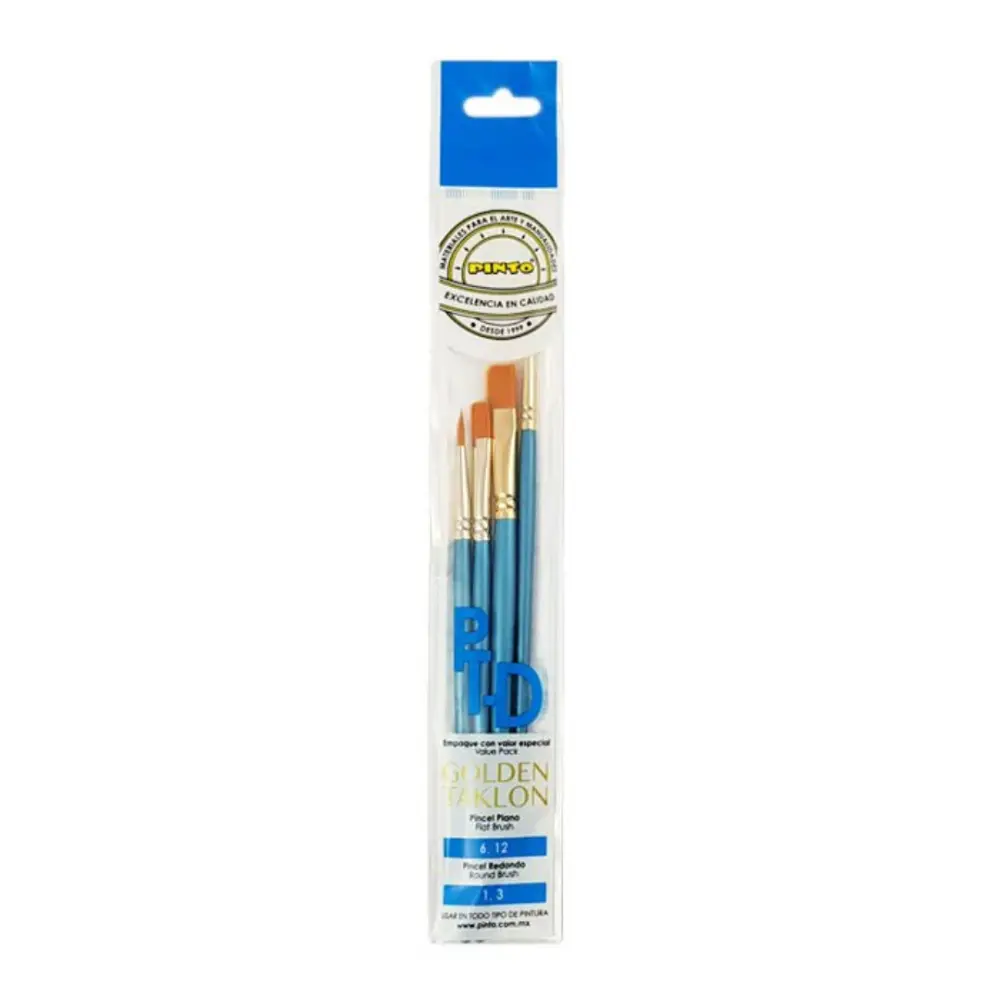 SET PINCEL PINTO TAKLON DORADO - PTD