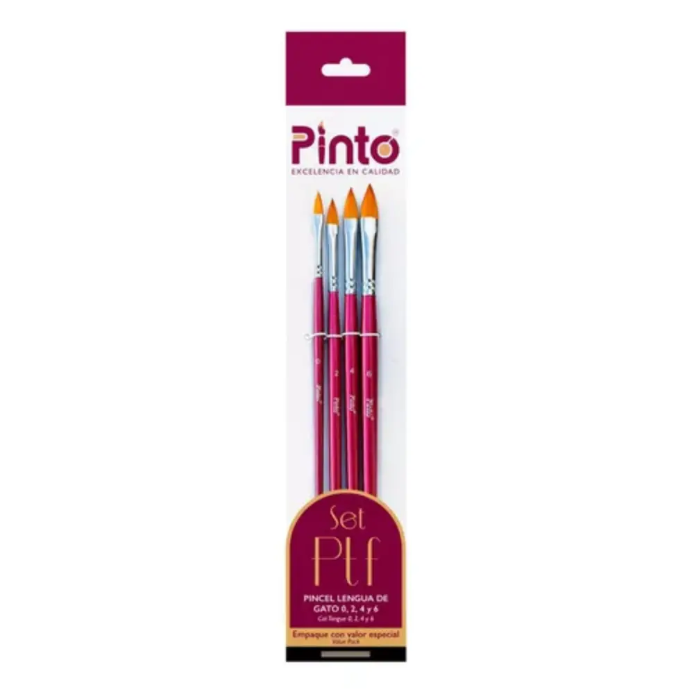 SET DE PINCEL PINTO LENGUA DE GATO TORAY COREANO - PT-F
