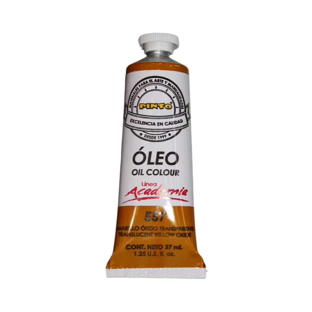 OLEO PINTO 557  ACADEMIA AMARILLO OXIDO TRANSPARENTE 37ML