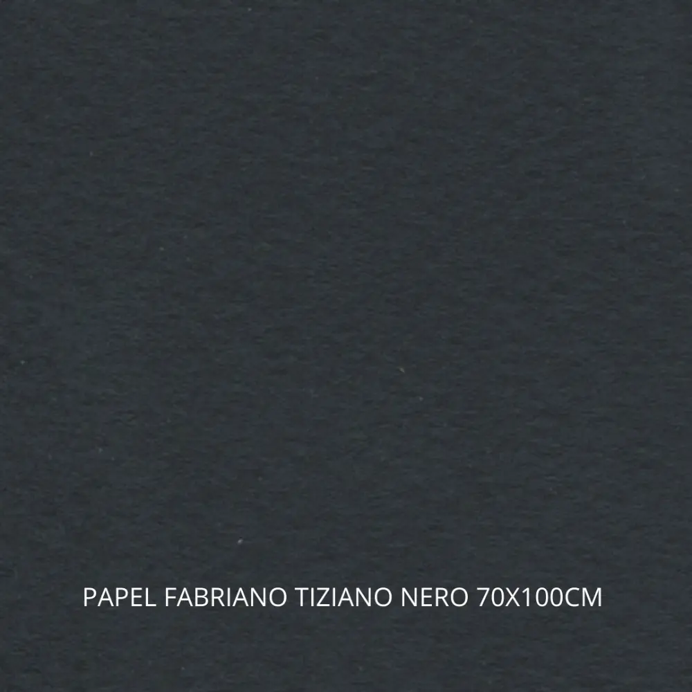 PAPEL FABRIANO TIZIANO NERO 70X100CM - 160GR