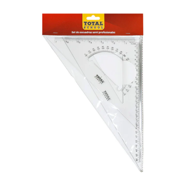 SET C/2 ESCUADRAS ART #STC1012B (10X12 IN) CON BISEL 45/60 G