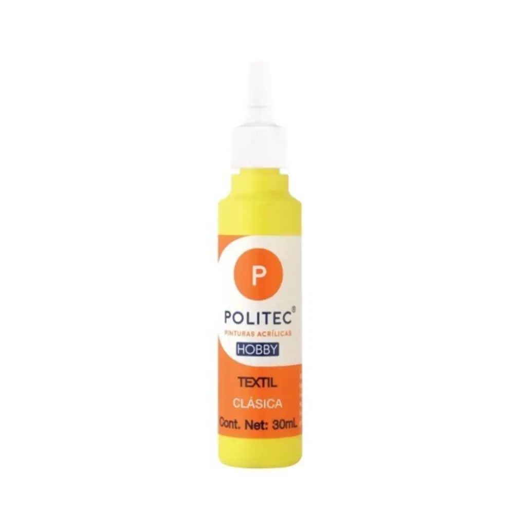 PINTURA TEXTIL CL #601 30ML. AMARILLO CLARO