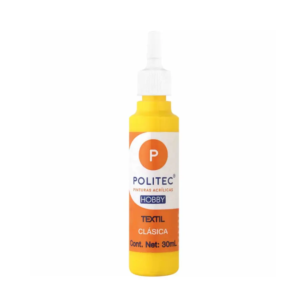 PINTURA TEXTIL CL #602 30ML. AMARILLO MEDIO