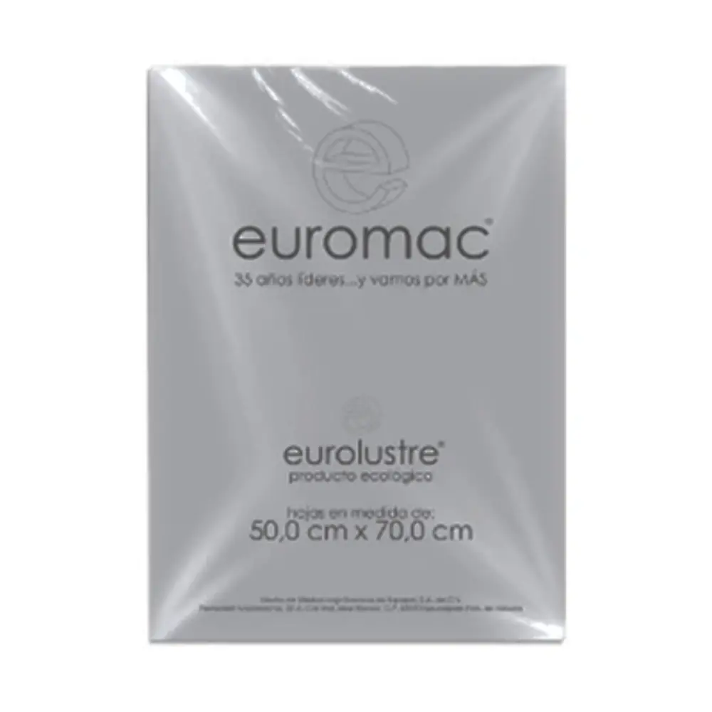 PAPEL EURO LUSTRE GRIS 50X70 PTE. C/25