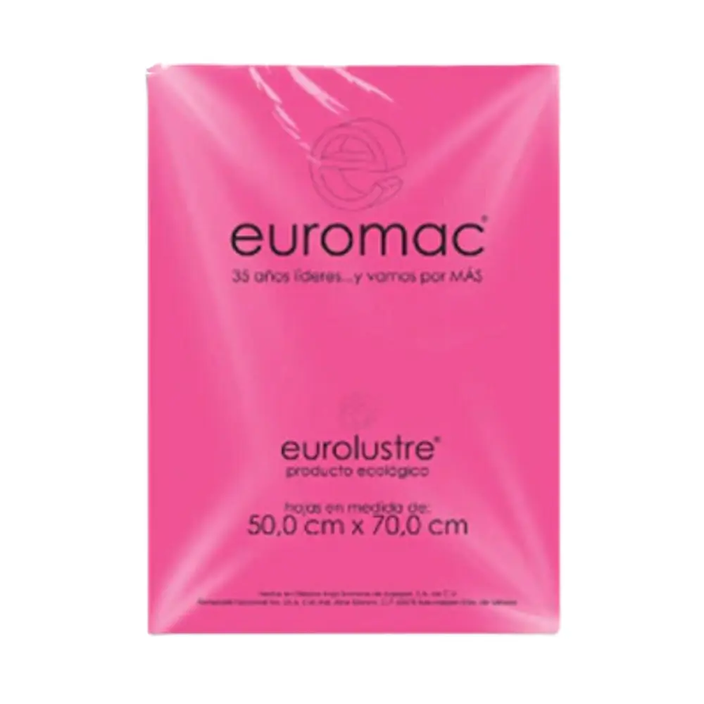PAPEL EURO LUSTRE ROSA MEXICANO 50X70 PTE. C/25