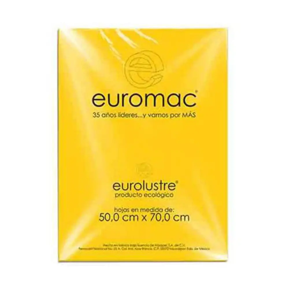 PAPEL EURO LUSTRE ORO 50X70 PTE. C/25