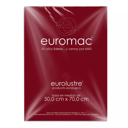 PAPEL EURO LUSTRE VINO 50X70 PTE. C/25