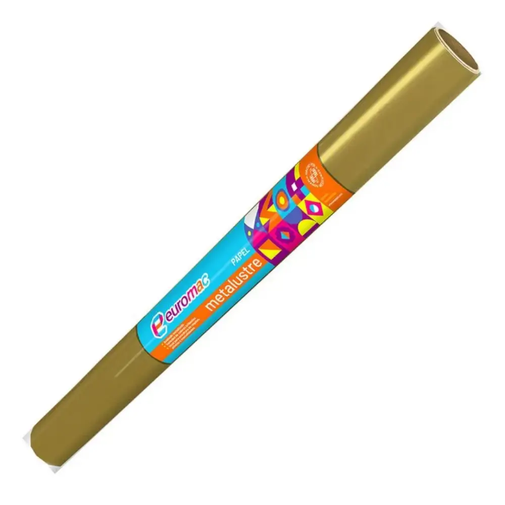 PAPEL METALUSTRE EUROMAC ORO ROLLO C/25 MTS
