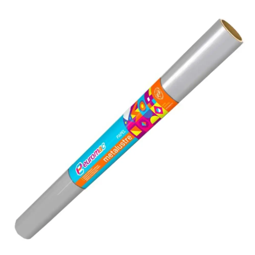 PAPEL METALUSTRE EUROMAC PLATA ROLLO C/25 MTS