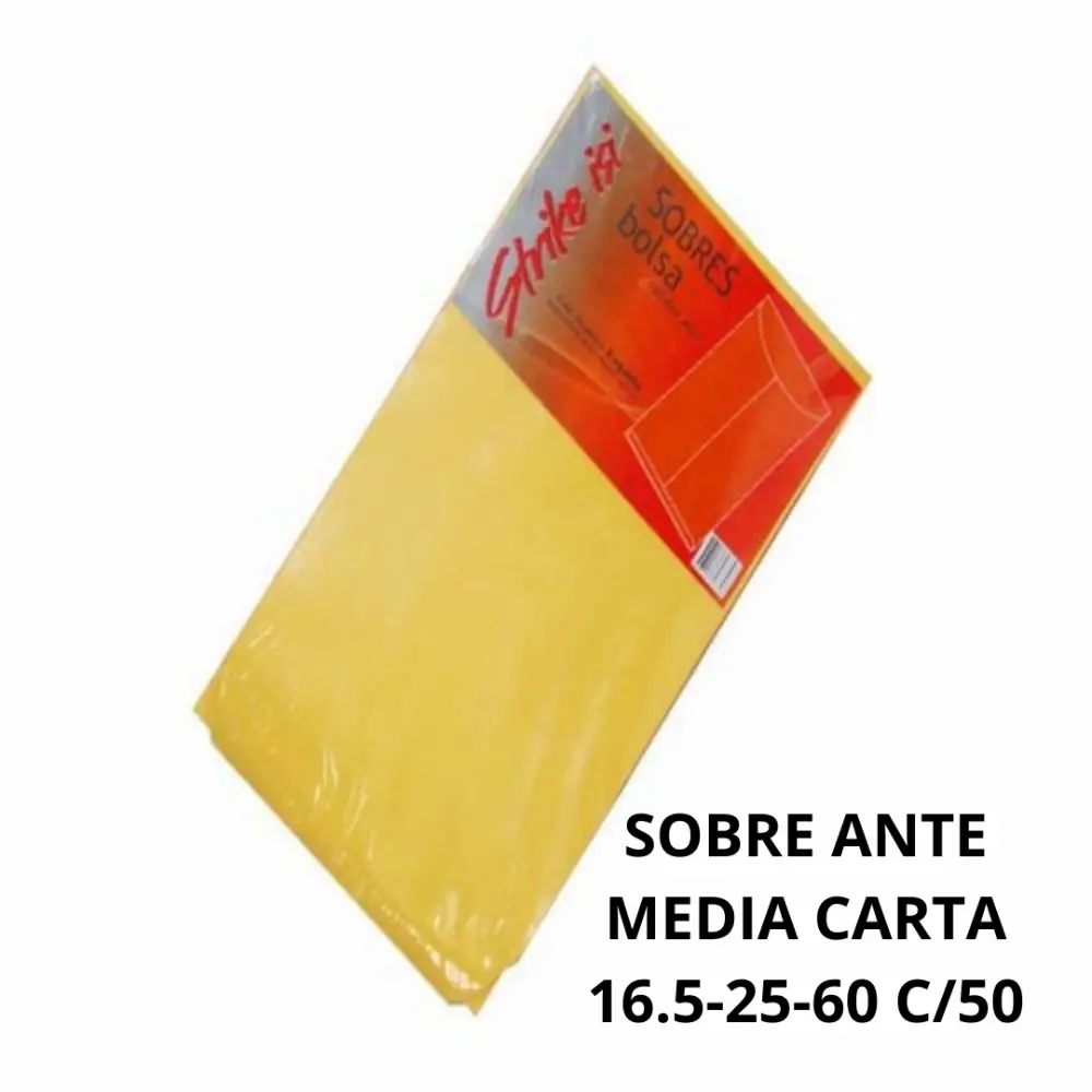 SOBRE STRIKE ANTE MEDIA CARTA 16.5-25-60 C/50