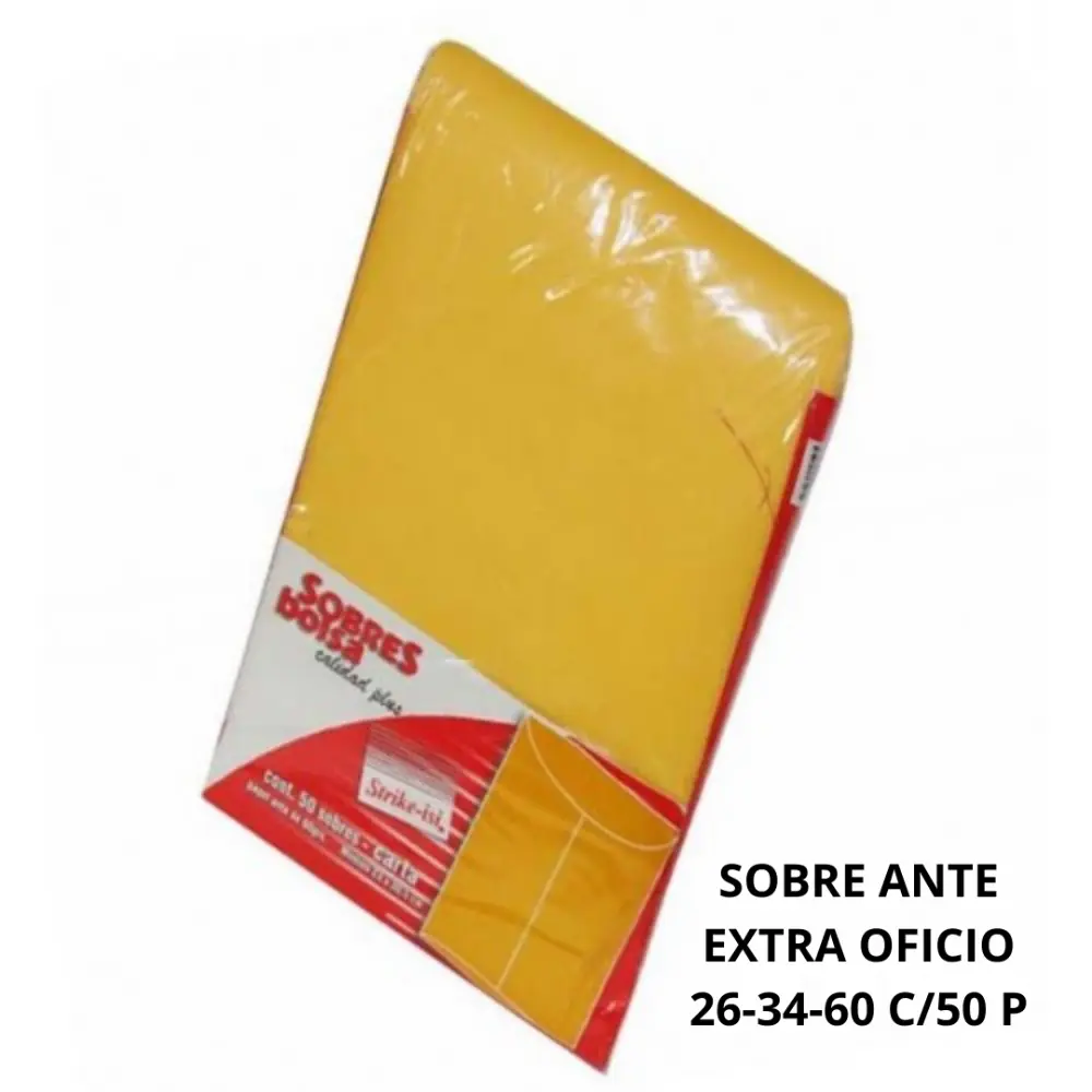 SOBRE STRIKE ANTE EXTRA OFICIO 26-34-60 C/50 P