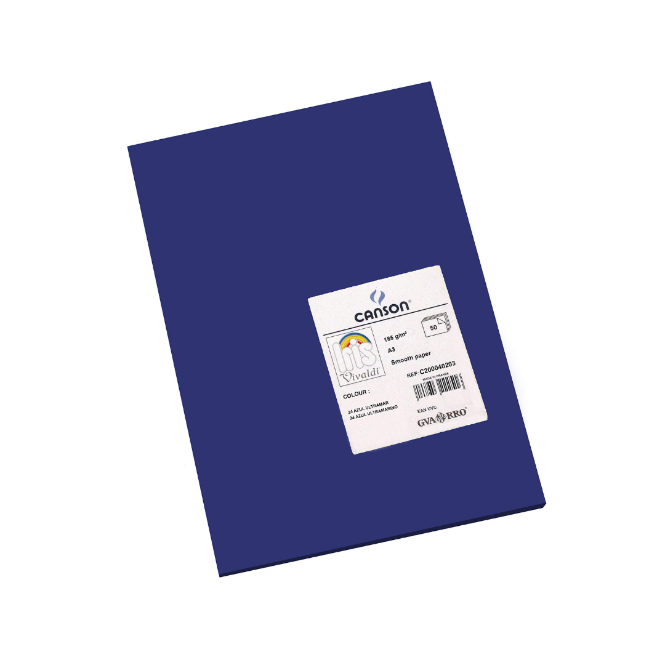 CARTULINA I. VIVALDI 50X65 185G AZUL ULTRAMAR  24