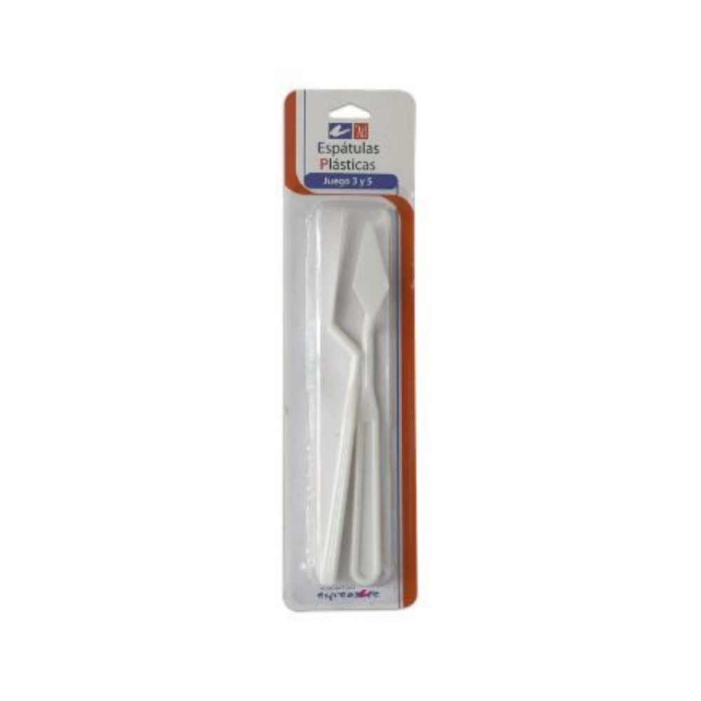 ESPATULAS PLAST.BLISTER C/2 #3Y#5
